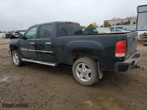 2011 GMC Sierra 2500HD Denali with VIN 1GT125C89BF264055, listed as a Copart auction lot 76407454 with 211,776 mi miles and Salvage Title. Bid and sale history available at carsss.com. Image 2.