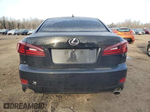 2011 Lexus IS 250 with VIN JTHCF5C22B5048223, listed as a Copart auction lot 48375665 with 195,307 mi miles and Clean Title. Bid and sale history available at carsss.com. Image 6.