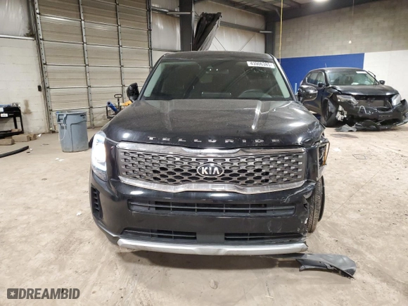 2020 Kia Telluride LX with VIN 5XYP24HC3LG058844, listed as a Copart auction lot 43906385 with 124,760 mi miles and Salvage Title. Bid and sale history available at carsss.com. Image 5.