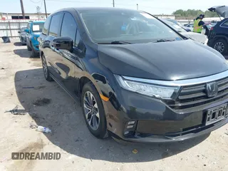 2022 Honda Odyssey EX-L z VIN 5FNRL6H77NB032147, wystawiony jako IAAI lot #41795448 z przebiegiem 64 160 mil mil oraz . Historia ofert i sprzedaży dostępna na DreamBid. Obrazek 1.