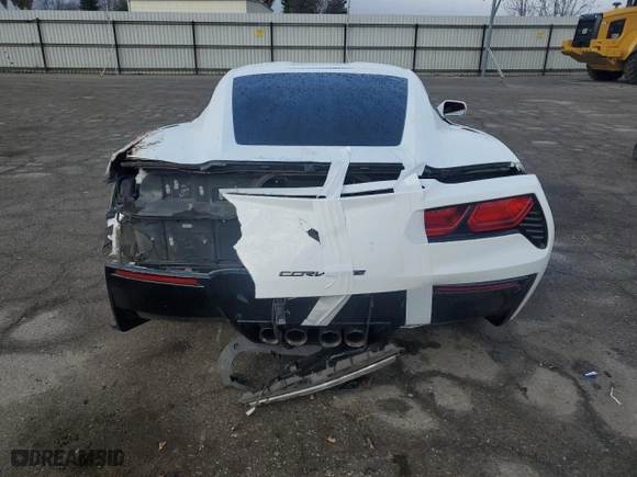 2019 Chevrolet Corvette 1LT with VIN 1G1YA2D74K5117324, listed as a Copart auction lot 86657994 with 0 mi miles and Salvage Title. Bid and sale history available at carsss.com. Image 6.