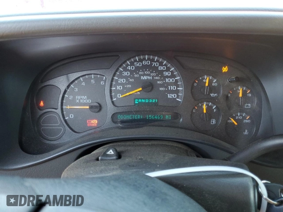 2005 Chevrolet Suburban LS with VIN 3GNFK16Z25G202509, listed as a Copart auction lot 71788974 with 156,469 mi miles and Salvage Title. Bid and sale history available at carsss.com. Image 9.
