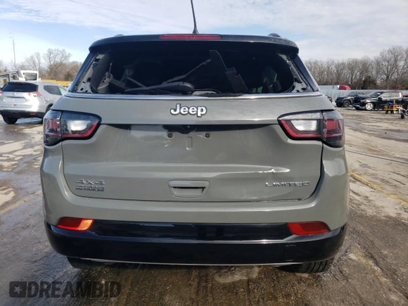 2023 Jeep Compass Limited with VIN 3C4NJDCN3PT505450, listed as a Copart auction lot 45548735 with 18,326 mi miles and Salvage Title. Bid and sale history available at DreamBid. Image 6.