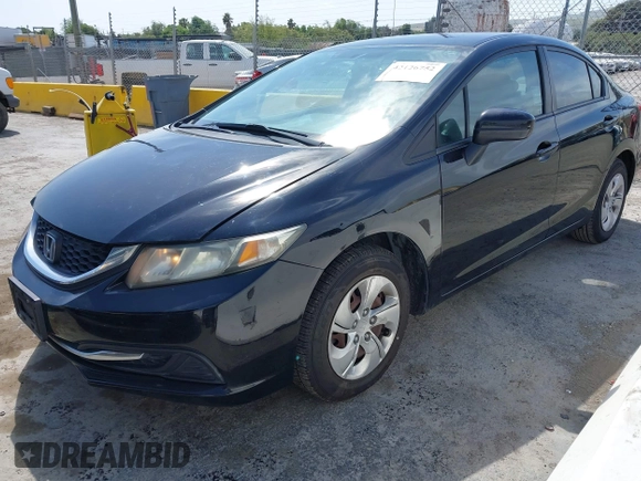 2014 Honda Civic Sedan LX with VIN 19XFB2F54EE263044, listed as a IAAI auction lot 42126752 with 99,824 mi miles. Bid and sale history available at carsss.com. Image 17.