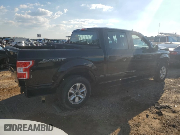 2020 Ford F-150 XL with VIN 1FTEW1CB1LFC11376, listed as a Copart auction lot 72319174 with 49,891 mi miles and Salvage Title. Bid and sale history available at carsss.com. Image 3.