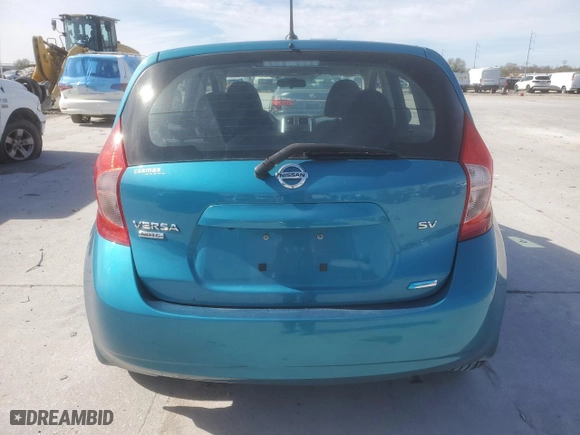 2014 Nissan Versa Note SV with VIN 3N1CE2CP2EL426580, listed as a Copart auction lot 46319725 with 104,718 mi miles and Salvage Title. Bid and sale history available at carsss.com. Image 6.