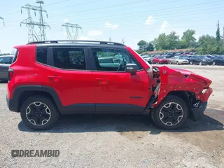 2016 Jeep Renegade Trailhawk with VIN ZACCJBCT0GPD21696, listed as a IAAI auction lot 42651973 with 91,106 mi miles and . Bid and sale history available at DreamBid. Image 14.