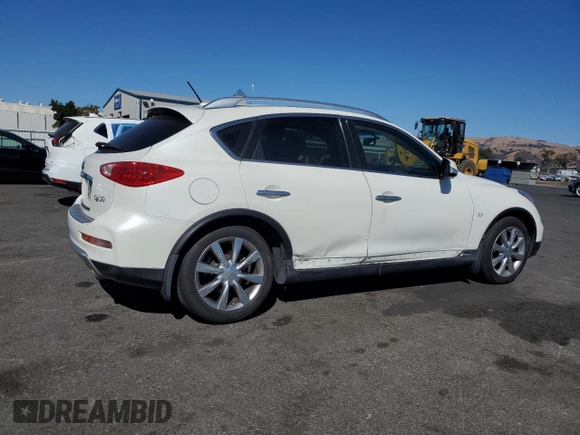 2016 Infiniti QX50 with VIN JN1BJ0RPXGM231063, listed as a Copart auction lot 76352804 with 95,889 mi miles and Salvage Title. Bid and sale history available at carsss.com. Image 3.