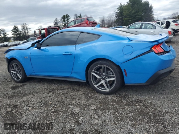2024 Ford Mustang GT with VIN 1FA6P8CF7R5435012, listed as a Copart auction lot 49123195 with 3,207 mi miles and Salvage title. Bid and sale history available at DreamBid. Image 2.