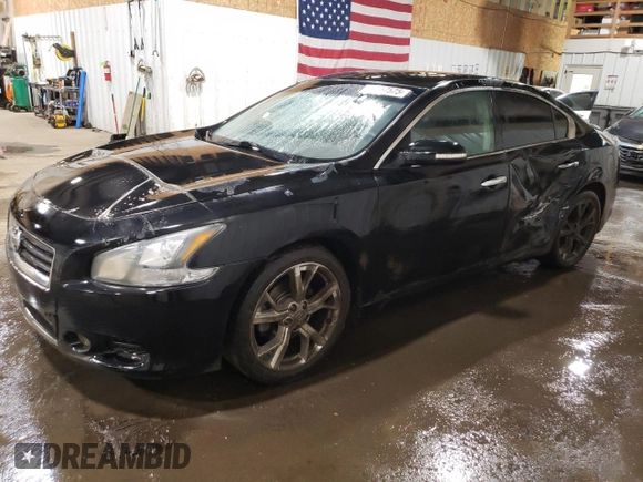 2012 Nissan Maxima 3.5 SV w/Sport Pkg with VIN 1N4AA5AP2CC840901, listed as a Copart auction lot 51857575 with 101,021 mi miles and Salvage Title. Bid and sale history available at carsss.com. Image 1.