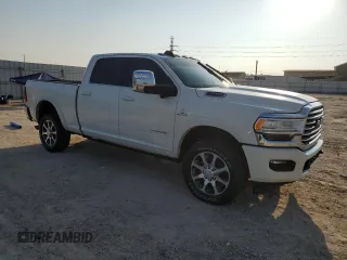 2023 Ram 2500 Longhorn with VIN 3C6UR5GL4PG524544, listed as a Copart auction lot 66289884 with 0 mi miles and Non Repairable. Bid and sale history available at carsss.com. Image 4.
