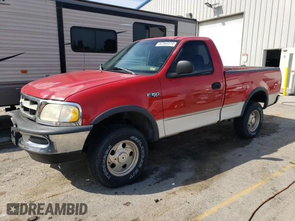 1998 Ford F-150 with VIN 1FTZF1821WKA63445, listed as a Copart auction lot 62563374 with 270,311 mi miles and Salvage title. Bid and sale history available at DreamBid. Image 1.