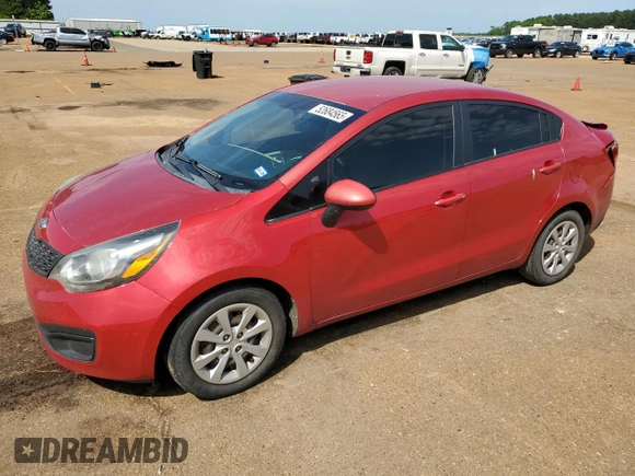 2012 Kia Rio LX with VIN KNADM4A30C6094367, listed as a Copart auction lot 52684565 with 108,915 mi miles and Salvage Title. Bid and sale history available at carsss.com. Image 1.