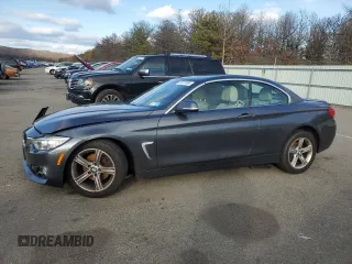 2015 BMW 4 Series 428i xDrive with VIN WBA3T1C58FP820907, listed as a Copart auction lot 87227004 with 81,047 mi miles and Salvage Title. Bid and sale history available at carsss.com. Image 1.