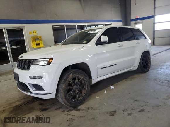 2018 Jeep Grand Cherokee Overland with VIN 1C4RJFCG5JC211145, listed as a Copart auction lot 54138865 with 115,679 mi miles and Salvage title. Bid and sale history available at DreamBid. Image 1.