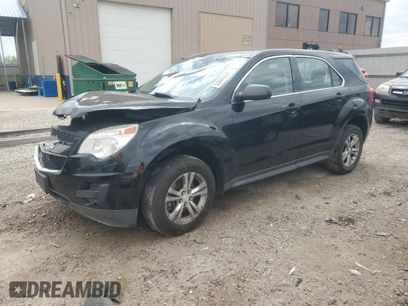 2014 Chevrolet Equinox LS with VIN 2GNFLEEK0E6140595, listed as a Copart auction lot 53649205 with 156,110 mi miles and Salvage Title. Bid and sale history available at DreamBid. Image 1.