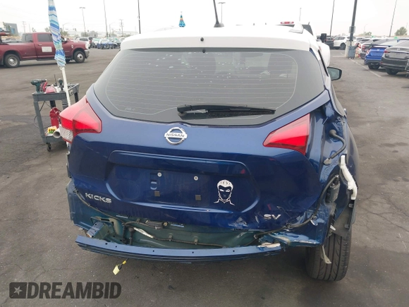 2020 Nissan Kicks SV with VIN 3N1CP5CV2LL501138, listed as a IAAI auction lot 42140257 with 56,959 mi miles. Bid and sale history available at carsss.com. Image 6.