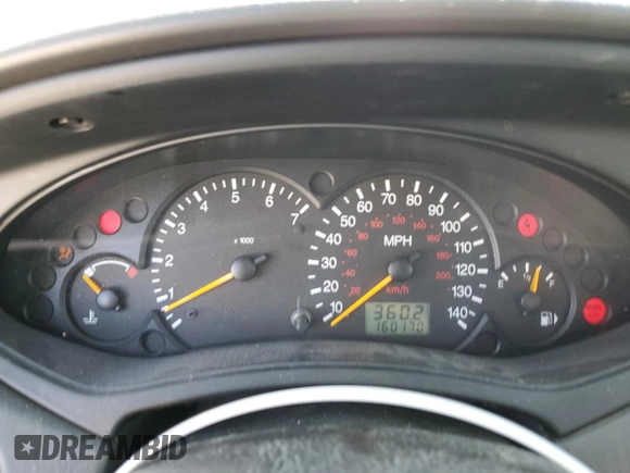 2000 Ford Focus SE z VIN 1FAFP3434YW410889, wystawiony jako Copart lot #59210555 z przebiegiem 160 170 mil mil oraz Szkoda całkowita • Salvage title. Historia ofert i sprzedaży dostępna na DreamBid. Obrazek 9.