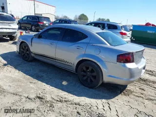 2014 Dodge Avenger SE with VIN 1C3CDZAG9EN222245, listed as a IAAI auction lot 41624596 with NaN miles. Bid and sale history available at carsss.com. Image 3.
