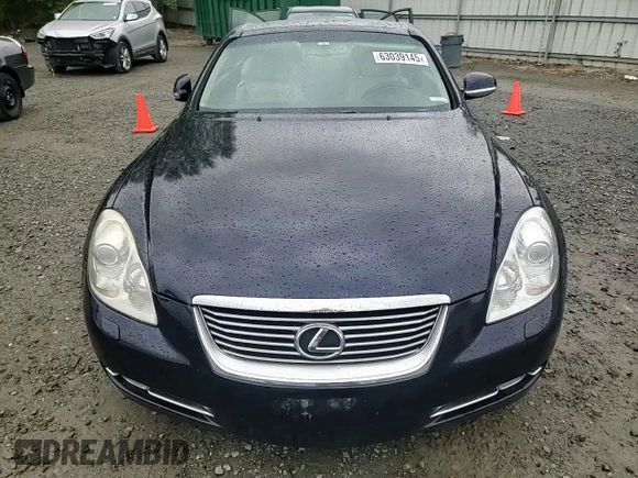 2007 Lexus SC 430 with VIN JTHFN45Y979013870, listed as a Copart auction lot 63039145 with 172,949 mi miles and Salvage title. Bid and sale history available at DreamBid. Image 13.