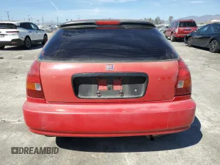 1998 Honda Civic CX with VIN 2HGEJ6420WH107167, listed as a Copart auction lot 46697095 with 64,087 mi miles and Salvage Title. Bid and sale history available at DreamBid. Image 6.