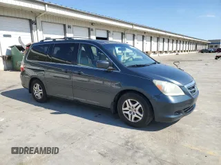 2006 Honda Odyssey EX with VIN 5FNRL38406B403705, listed as a Copart auction lot 50395855 with 252,722 mi miles and Salvage Title. Bid and sale history available at carsss.com. Image 4.