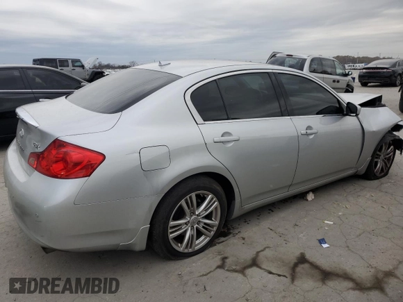 2010 Infiniti G37 x with VIN JN1CV6AR7AM252839, listed as a Copart auction lot 82555754 with 123,426 mi miles and Salvage Title. Bid and sale history available at DreamBid. Image 3.
