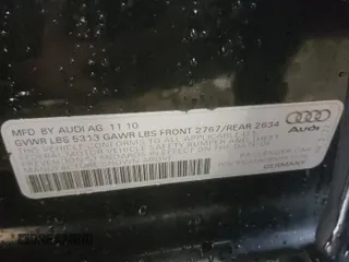 2011 Audi A6 Premium Plus with VIN WAUFGAFB0BN041039, listed as a Copart auction lot 44549685 with 91,644 mi miles and Salvage title. Bid and sale history available at DreamBid. Image 13.