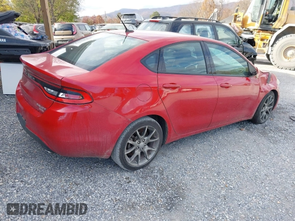 2014 Dodge Dart SXT with VIN 1C3CDFBB0ED926275, listed as a IAAI auction lot 40784084 with 232,880 mi miles. Bid and sale history available at carsss.com. Image 4.