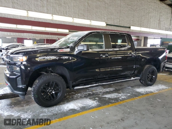 2020 Chevrolet Silverado 1500 Custom Trail Boss with VIN 1GCPYCEFXLZ206321, listed as a Copart auction lot 41848515 with 122,117 mi miles and Salvage Title. Bid and sale history available at DreamBid. Image 1.