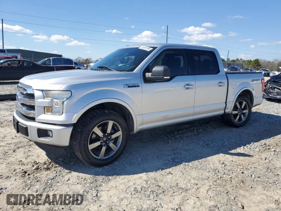 2015 Ford F-150 XL with VIN 1FTEW1CF2FKF15203, listed as a Copart auction lot 46581995 with 159,976 mi miles and Salvage Title. Bid and sale history available at carsss.com. Image 1.