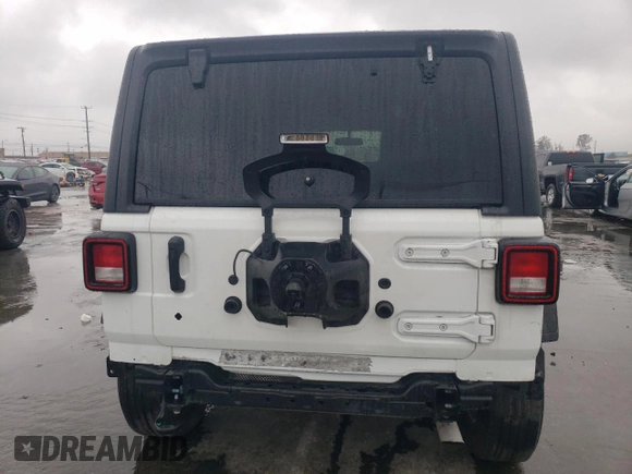 2022 Jeep Wrangler Unlimited Sport S with VIN 1C4HJXDN1NW150976, listed as a Copart auction lot 45183705 with 41,765 mi miles and Salvage Title. Bid and sale history available at carsss.com. Image 6.