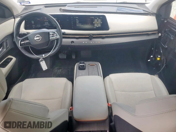 2023 Nissan ARIYA Engage with VIN JN1AF0BAXPM407323, listed as a Copart auction lot 56925375 with 28,434 mi miles and Salvage title. Bid and sale history available at DreamBid. Image 8.
