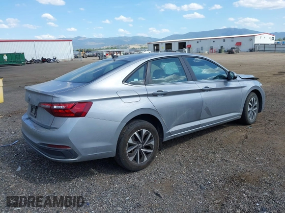 2024 Volkswagen Jetta S with VIN 3VW5M7BU4RM030919, listed as a IAAI auction lot 42552225 with 39,504 mi miles and . Bid and sale history available at DreamBid. Image 4.