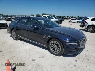2024 Genesis G80 2.5T z VIN KMTGB4SC6RU227336, wystawiony jako Copart lot #48473755 z przebiegiem 8479 mil mil oraz Szkoda całkowita • Salvage title. Historia ofert i sprzedaży dostępna na DreamBid. Obrazek 4.