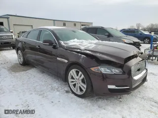 2017 Jaguar XJ with VIN SAJWA2G77H8W10384, listed as a Copart auction lot 45474205 with 63,680 mi miles and Salvage Title. Bid and sale history available at carsss.com. Image 4.