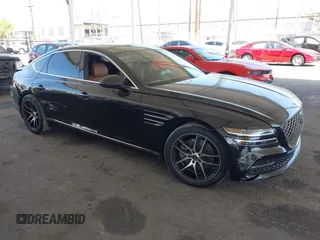 2022 Genesis G80 2.5T with VIN KMTGB4SC8NU112618, listed as a IAAI auction lot 42383756 with 49,574 mi miles and . Bid and sale history available at DreamBid. Image 1.