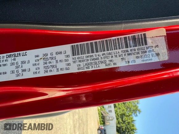 2008 Jeep Wrangler Unlimited X с VIN 1J4GA39158L578432, выставлен на аукционе Copart как лот 65827245 с пробегом 92 335 миль миль и Чистый • Clean title. История ставок и продаж доступна на DreamBid. Изображение 10.