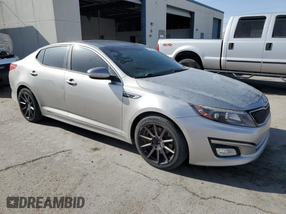 2014 Kia Optima SXL Turbo with VIN 5XXGR4A6XEG322276, listed as a Copart auction lot 52134355 with 124,194 mi miles and Clean Title. Bid and sale history available at carsss.com. Image 4.