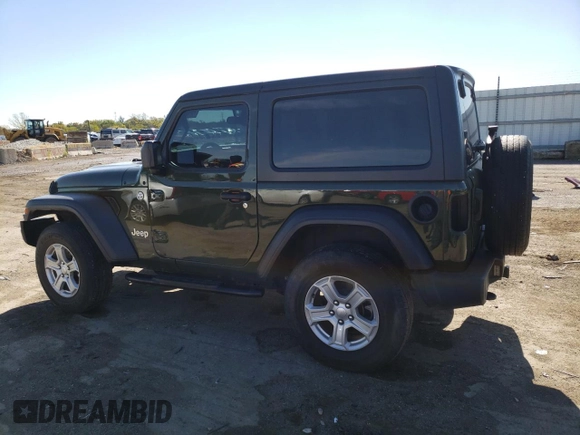 2021 Jeep Wrangler Sport S with VIN 1C4HJXAG0MW577361, listed as a Copart auction lot 75499554 with 39,529 mi miles and Salvage Title. Bid and sale history available at DreamBid. Image 2.