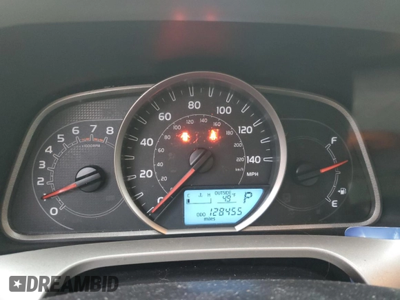 2013 Toyota RAV4 XLE with VIN JTMRFREV2DD038939, listed as a Copart auction lot 85413964 with 128,455 mi miles and Non repairable. Bid and sale history available at DreamBid. Image 9.