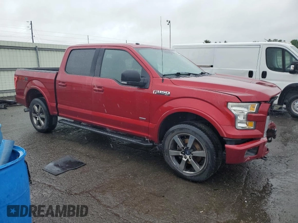 2016 Ford F-150 XLT with VIN 1FTEW1EP4GKE42424, listed as a Copart auction lot 56374405 with 167,275 mi miles and Salvage title. Bid and sale history available at DreamBid. Image 4.