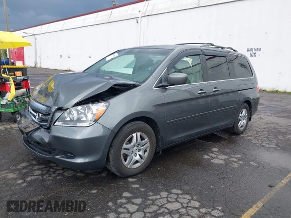 2007 Honda Odyssey EX-L z VIN 5FNRL386X7B445642, wystawiony jako IAAI lot #40652844 z przebiegiem 202 622 mil mil oraz . Historia ofert i sprzedaży dostępna na DreamBid. Obrazek 2.