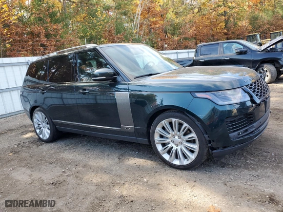 2018 Land Rover Range Rover with VIN SALGS5RE4JA502406, listed as a Copart auction lot 77311104 with 96,705 mi miles and Salvage Title. Bid and sale history available at carsss.com. Image 4.