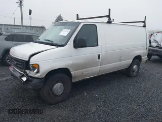 2005 Ford Econoline Cargo with VIN 1FTNE24L75HA61605, listed as a IAAI auction lot 41344105 with 156,726 mi miles. Bid and sale history available at carsss.com. Image 2.