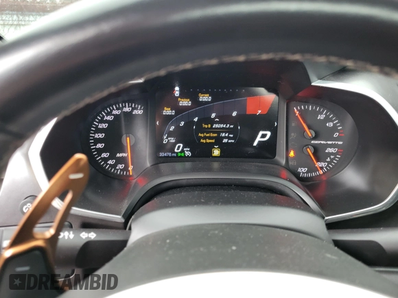 2019 Chevrolet Corvette Grand Sport 2LT with VIN 1G1YY3D72K5121941, listed as a IAAI auction lot 41640008 with 33,476 mi miles. Bid and sale history available at carsss.com. Image 6.