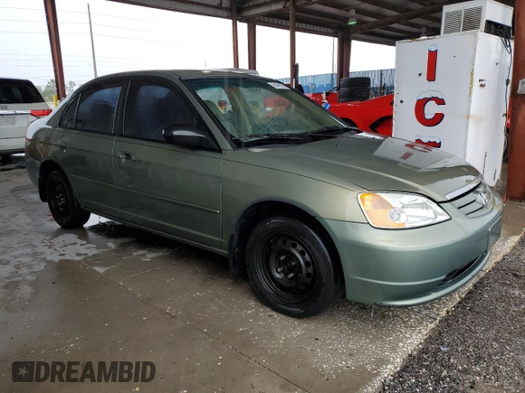 2003 Honda Civic LX with VIN 2HGES16503H527739, listed as a Copart auction lot 56698905 with 159,788 mi miles and Clean Title. Bid and sale history available at DreamBid. Image 4.