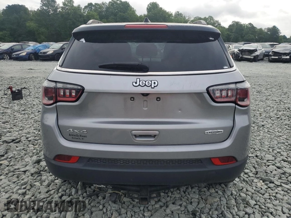 2018 Jeep Compass Latitude with VIN 3C4NJDBBXJT253193, listed as a Copart auction lot 61025465 with 80,850 mi miles and Salvage title. Bid and sale history available at DreamBid. Image 6.