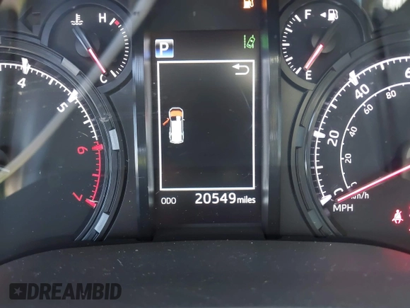2023 Toyota 4Runner SR5 with VIN JTEMU5JR7P6192049, listed as a IAAI auction lot 42485032 with 20,549 mi miles and . Bid and sale history available at DreamBid. Image 15.