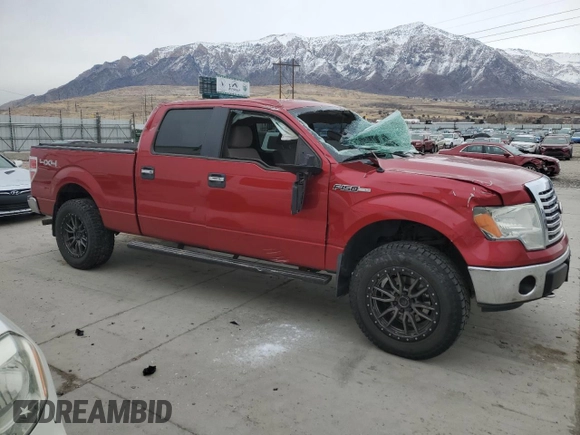 2010 Ford F-150 XL with VIN 1FTFW1EV9AFB54028, listed as a Copart auction lot 44244155 with 158,050 mi miles and Salvage Title. Bid and sale history available at carsss.com. Image 4.